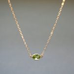 gold peridot necklace august birthstone delicate by studiogoods AEAOCVV