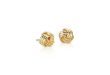 gold stud earrings knot stud earrings in yellow gold vermeil WMNEMWY