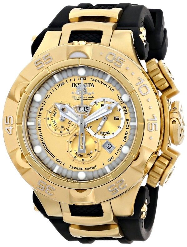 gold watches for men invicta menu0027s 15926 subaqua analog display swiss CBGHLYP