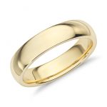 gold wedding rings comfort fit wedding ring in 18k yellow gold (5mm) CPUDKZI