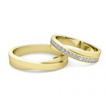 gold wedding rings infinity wedding ring set BDZUPTH