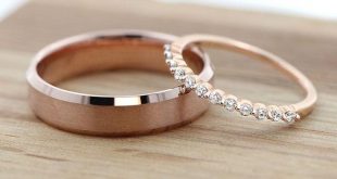 gold wedding rings rose gold rings:18k rose gold ridge mens band u0026 14k rose gold SGFWXJM