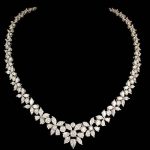 gorgeous wedding diamond necklace QRXIINB