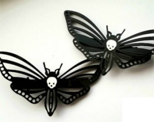 gothic jewelry gothic death moth hair clips gothic jewellery jewelry ZWNHLTQ