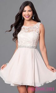 graduation dresses semi-formal short champagne grad dress - promgirl LBRLJOY