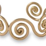 grange irish jewelry - gold tone celtic spiral bangle GXPNCXU
