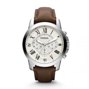 grant chronograph brown leather watch LYNQRJI