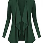 green cardigan womenu0027s drape front open cardigan long sleeve irregular hem DADPXYZ