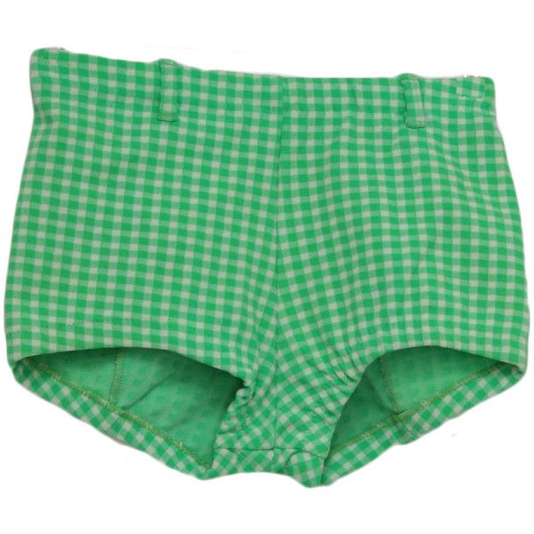 green shorts 60u0027s care label shorts: 60s -care label- womens green and off white. SYLVBSC