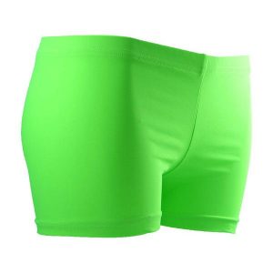 green shorts gem gear neon lime volleyball spandex shorts ($20) ❤ liked on polyvore  featuring TCQRLYP