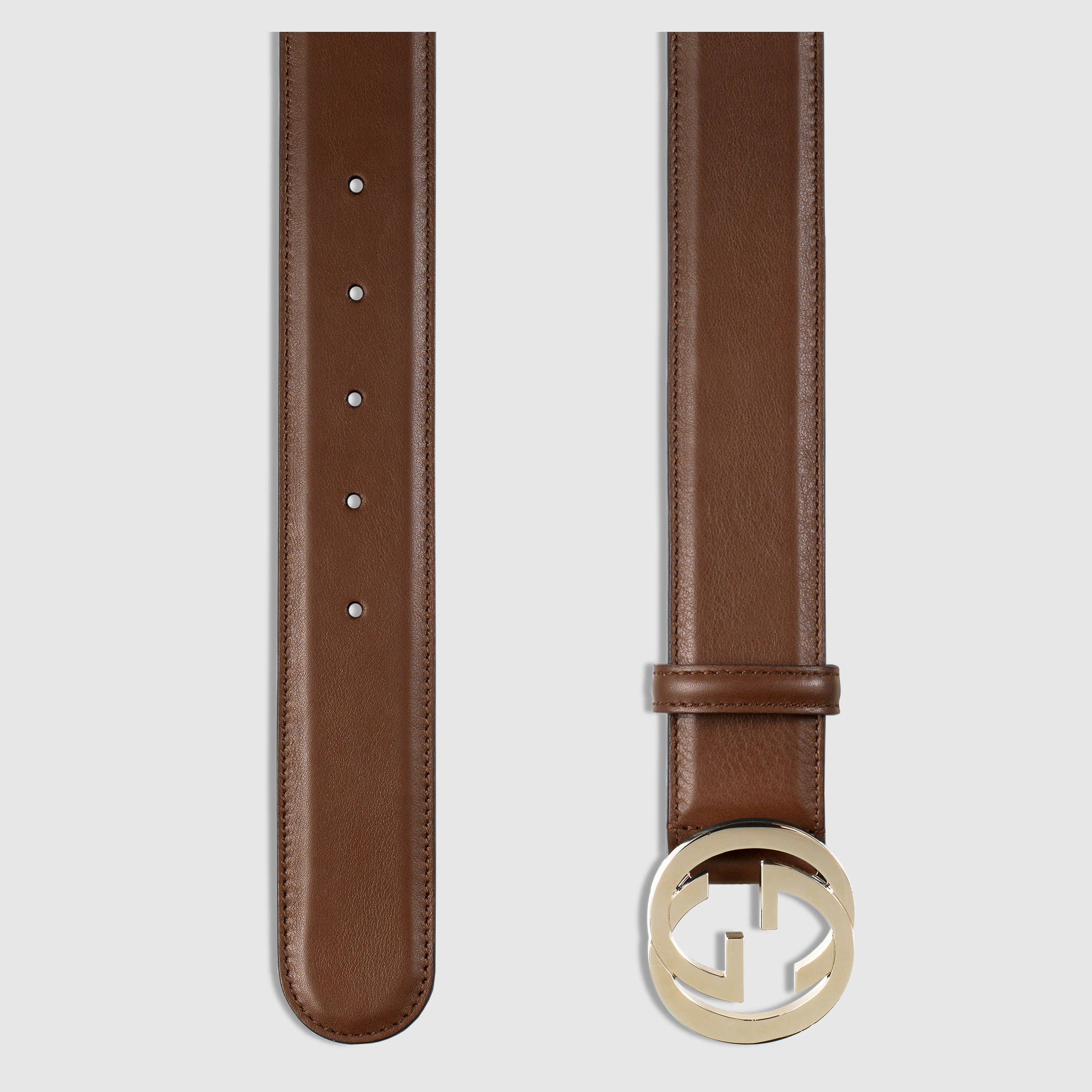 gucci leather belt with interlocking g detail 2 NFQSMDT