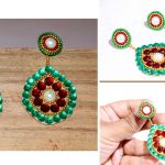 handmade earrings how to make paper earrings | made out of paper | handmade JAQEFDL