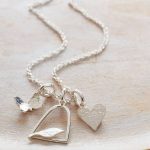 handmade silver jewellery handmade silver charm necklace ACOXUEZ