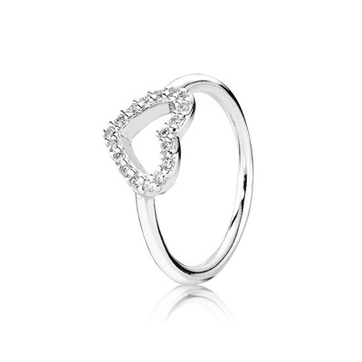 heart ring be my valentine ring, clear cz - 190861cz MCHLRTL