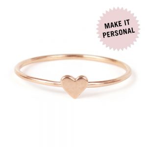 heart ring, rose gold OXAPIMZ