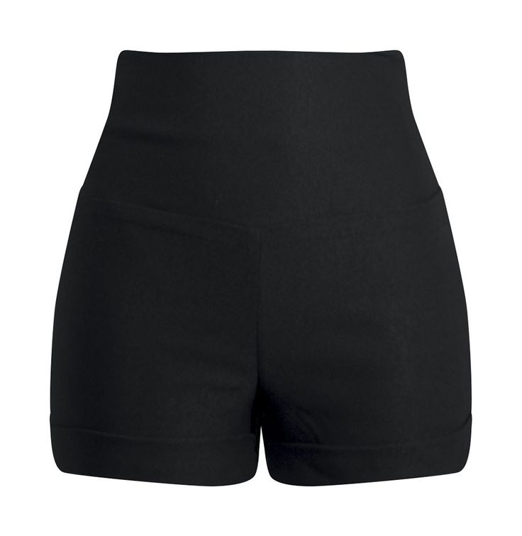 high waisted black shorts bow back high waisted shorts - black FHRJLBC