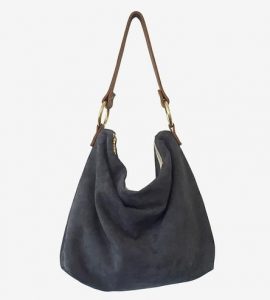 hobo bags slate grey suede hobo bag XPPEFCH