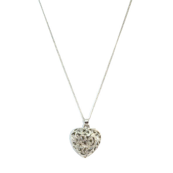 hollow pattern heart long chain necklace - product image XSWHCMB
