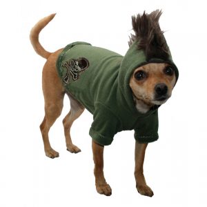 home u003e clothing, accessories u003e camo skull mohawk dog hoodie DEPPMZD