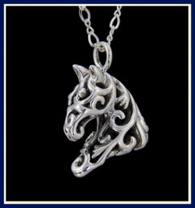 horse jewelry filigree horses FEDVIHD