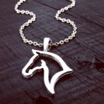 horse pendant necklace | horse jewelry | jewelry gift for horse lover WOBLBTG
