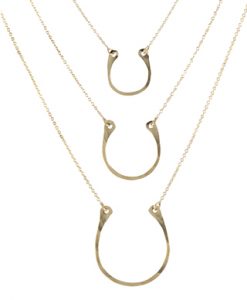 horseshoe charm necklace IRUZBDP