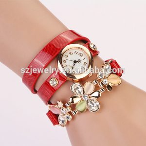 hot sales new fashion women girls watches,flower model colorful rhinestone  lady ZZDLUPS