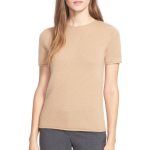 image of theory tolleree short sleeve cashmere pullover CADZYKW