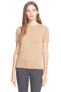 image of theory tolleree short sleeve cashmere pullover CADZYKW