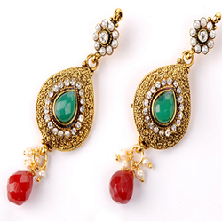 imitation jewelry - imitation copper earrings manufacturer from kolkata QJREDRK
