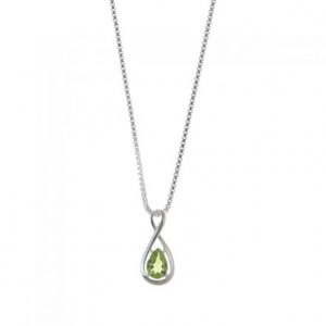 infinity peridot necklace EQTSFMU