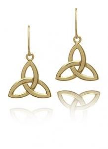 irish jewelry 10k gold trinity earrings ... IMGXSUT