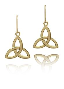 irish jewelry 10k gold trinity earrings ... IMGXSUT