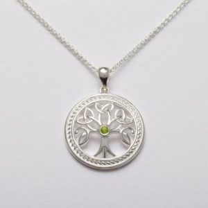 irish jewelry silver celtic tree of life pendant RJNLSUG