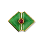 jade jewelry ... green jadeite jade pendant with diamonds u0026 rubies ... VDXDCWK