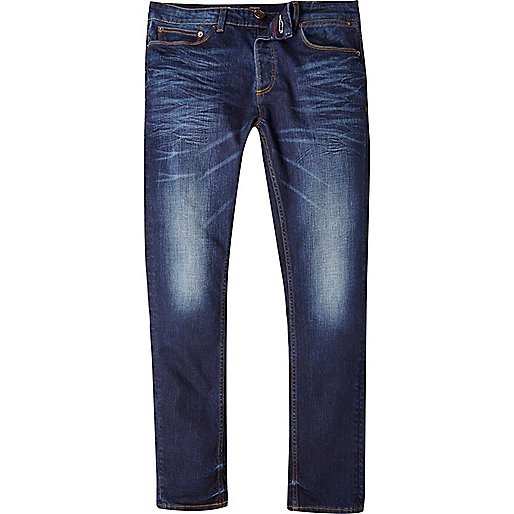 jeans for men mid blue wash sid skinny stretch jeans. u0027 WTRXBBZ