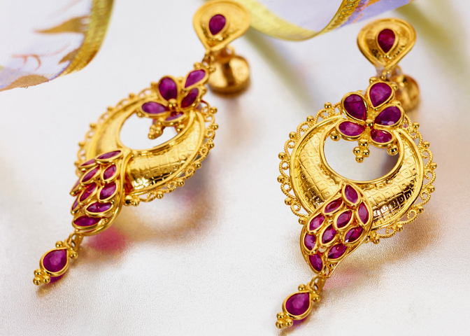 jewellery design gold earing designs DTDEYIY