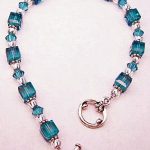 jewelry beads bead happily ever after teal crystal bracelet - features swarovski cube u0026 JIAXPBK