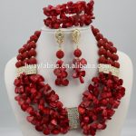 jewelry beads purple gorgeous african coral beads jewelry set handmade nigerian beaded  coral EFWSKUL