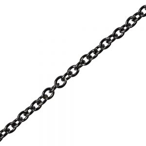 jewelry chain black and gunmetal chain by the foot JZVTWBE