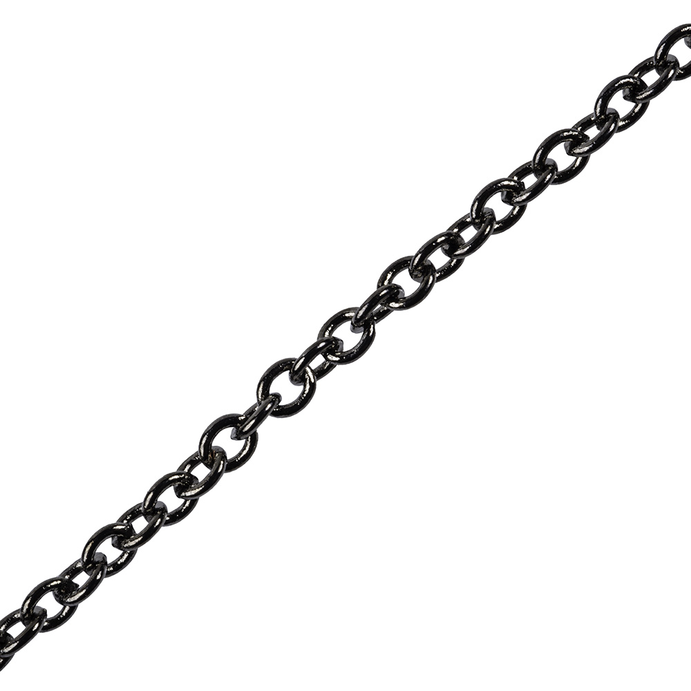 jewelry chain black and gunmetal chain by the foot JZVTWBE