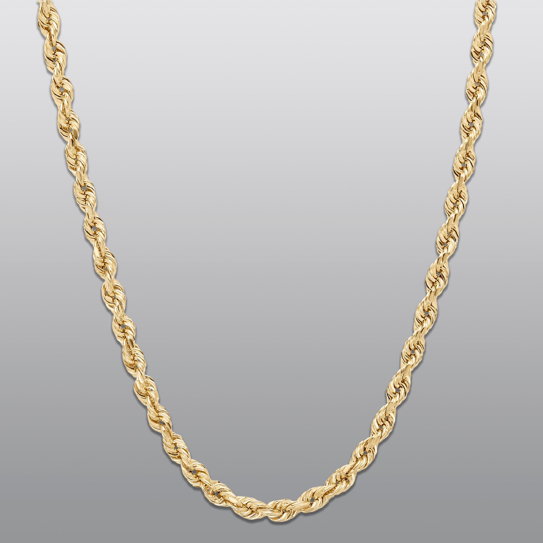 jewelry chain true gold 10k 20in. rope chain SGIFCGQ