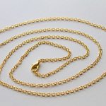 jewelry chain wholesale gold plated chains / finished cable link chains / lobster clasp FHEABZW
