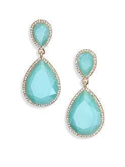 jewelry earrings abs by allen schwartz jewelry - faceted drop earrings SRBYFUI