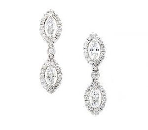 jewelry earrings borrow occasions jewelry: superb marquis diamond earrings | rental price - LBWKZYG