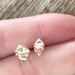 jewelry earrings herkimer diamond stud earrings // minimalist earrings // gemstone earrings  //southern HAYPTNC