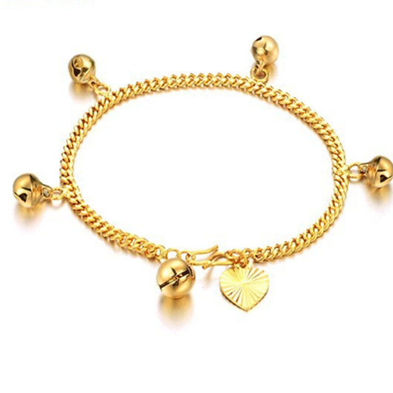 jewelry gold bell womenu0027s bracelet easy bracelet designs prom themes(china) POAROYU
