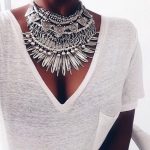 jewels tribal ethnic silver necklace ethnic jewellery XBYESHL