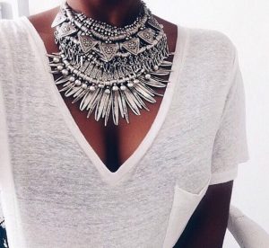 jewels tribal ethnic silver necklace ethnic jewellery XBYESHL