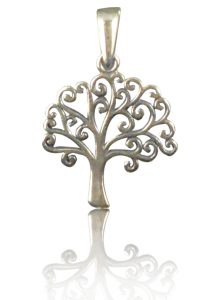 jewish jewelry sterling silver tree of life necklace TFYVSJS